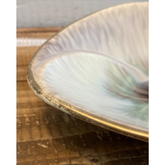 Vintage 1950's Keramik Glazed Pottery Aqua Trinket Candy Dish West Germany 912 - Picture 7 of 12